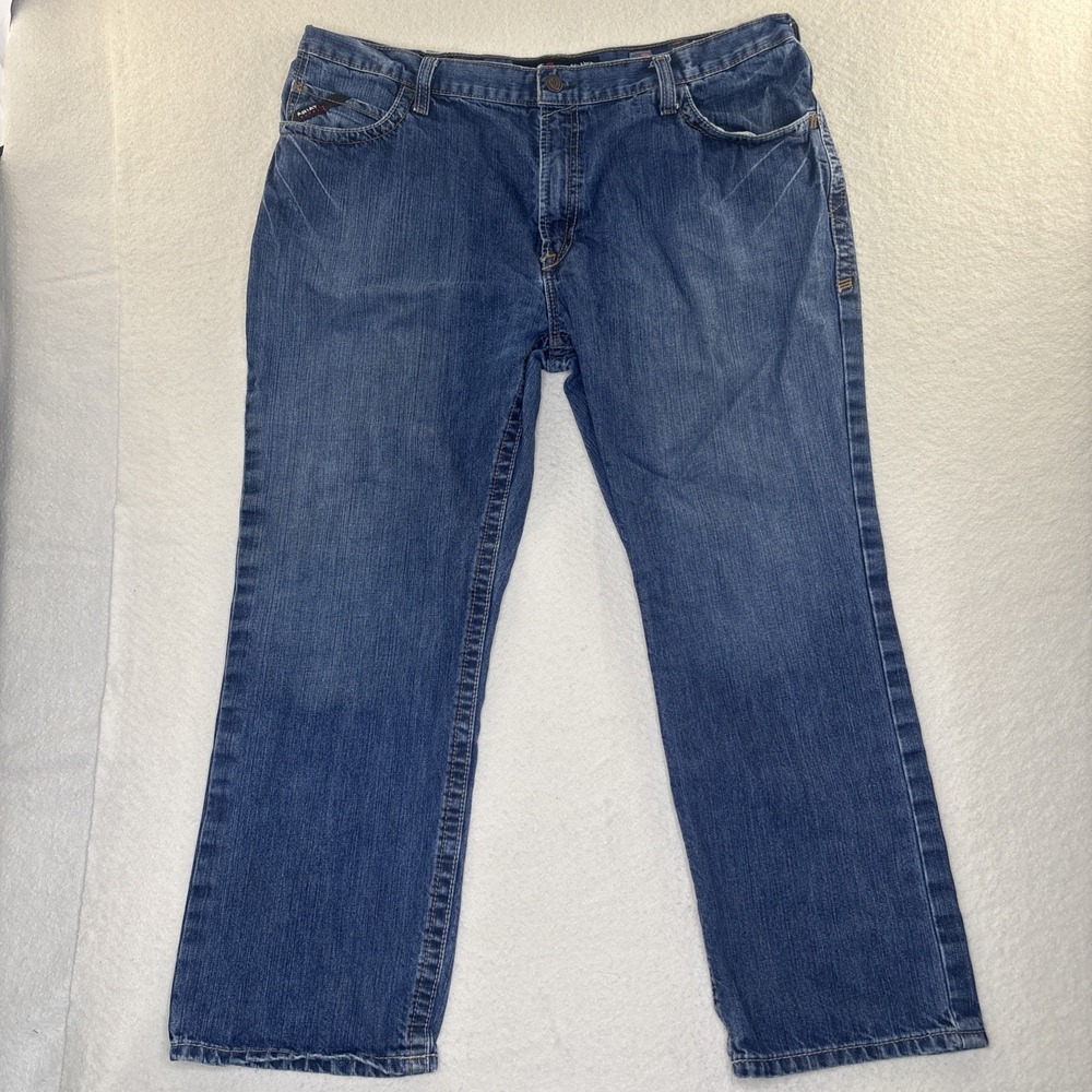 Ariat FR M4 Low Rise Bootcut Jeans Men's 42x30 Flame Resistant Blue Denim Work